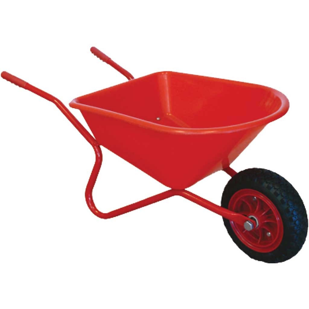 Schubkarre mit Kunststoffwanne auf Metallrahmen L/B/H = 85*43*40 cm