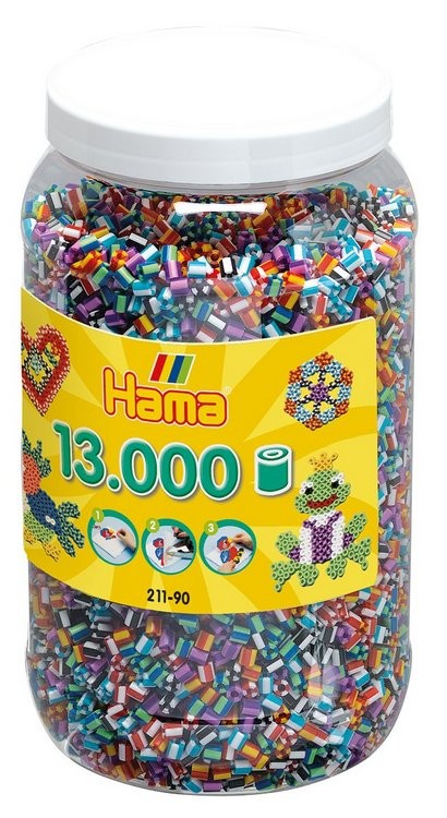 13.000 HAMA-Perlen, Streifenperlen-Mix