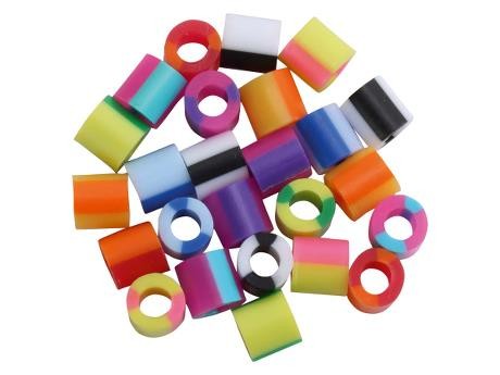 Nabbi - Bügelperlen 5x5mm Streifen Mix 10.000 Stk.