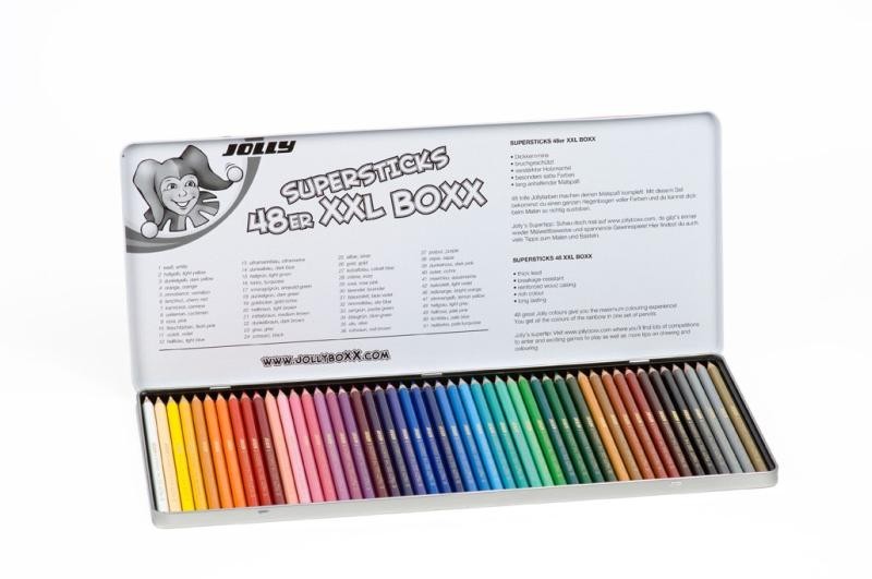 JOLLY Superstick kinderfest XXL-BOXX 48er-Metalletui