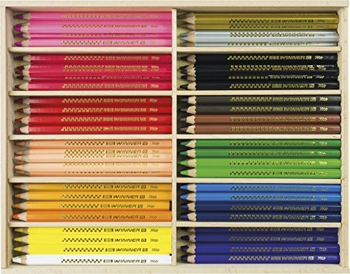 96 Farbstifte Big WINNER im Holzköcher von Eberhard Faber