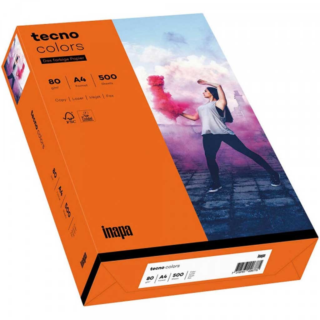 500 Blatt Kopierpapier 80gr. DinA4 orange