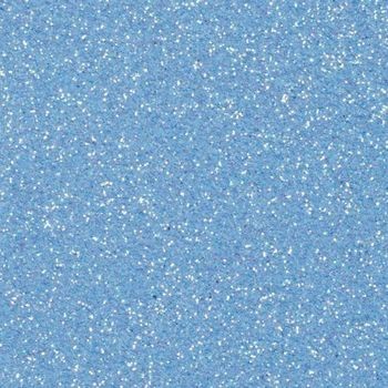 5 x Moosgummiplatte Glitter Hellblau 200 x 300 x 2 mm