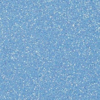 5 x Moosgummiplatte Glitter Hellblau 200 x 300 x 2 mm