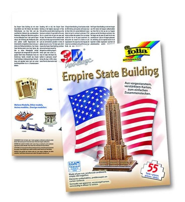 3D-Modellogic, 55teilig Empire State Building - New York