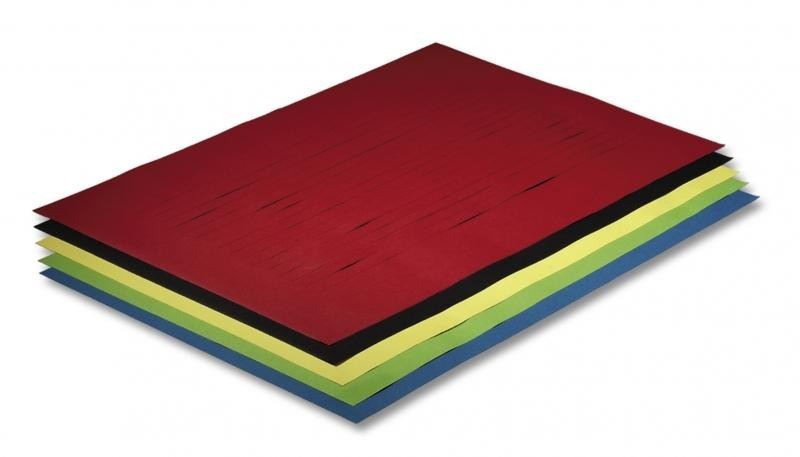 Riesenflechtblätter 130g/m², 35x50cm 10 Paar, farbig sortiert