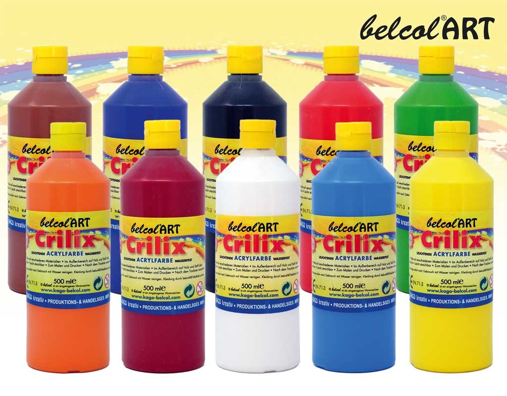 belcolART Crilix 500ml, in 15 Farben lieferbar