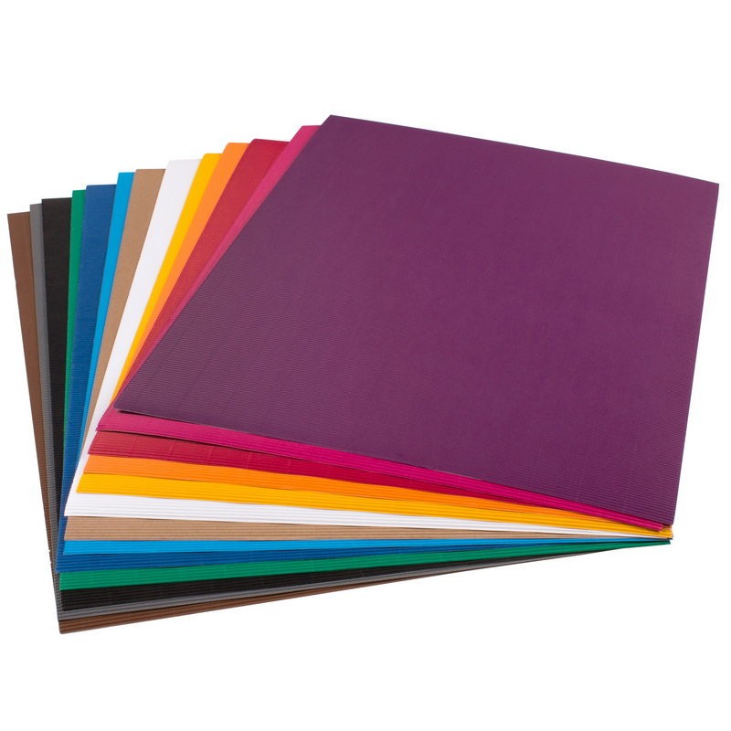 Wellpappe 50x70cm 100 Bg sortiert