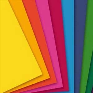 Transparentpapier 115g/m², 50,5x70cm 10 Bogen, 5 Farben sortiert