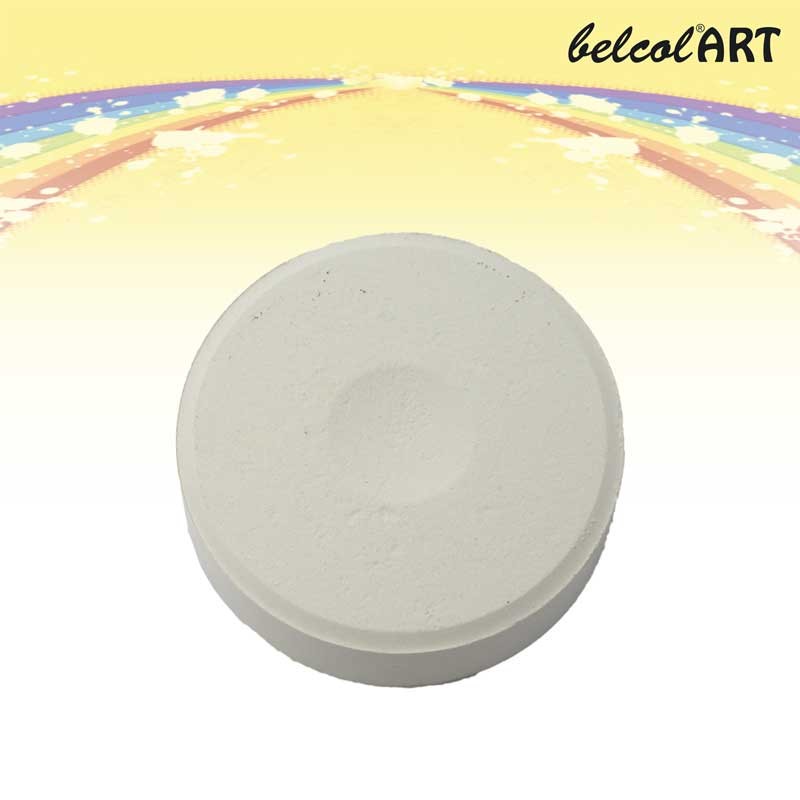 belcolART Öko-Color-Blocks, weiß D 57mm, H 19mm 6 Blöcke