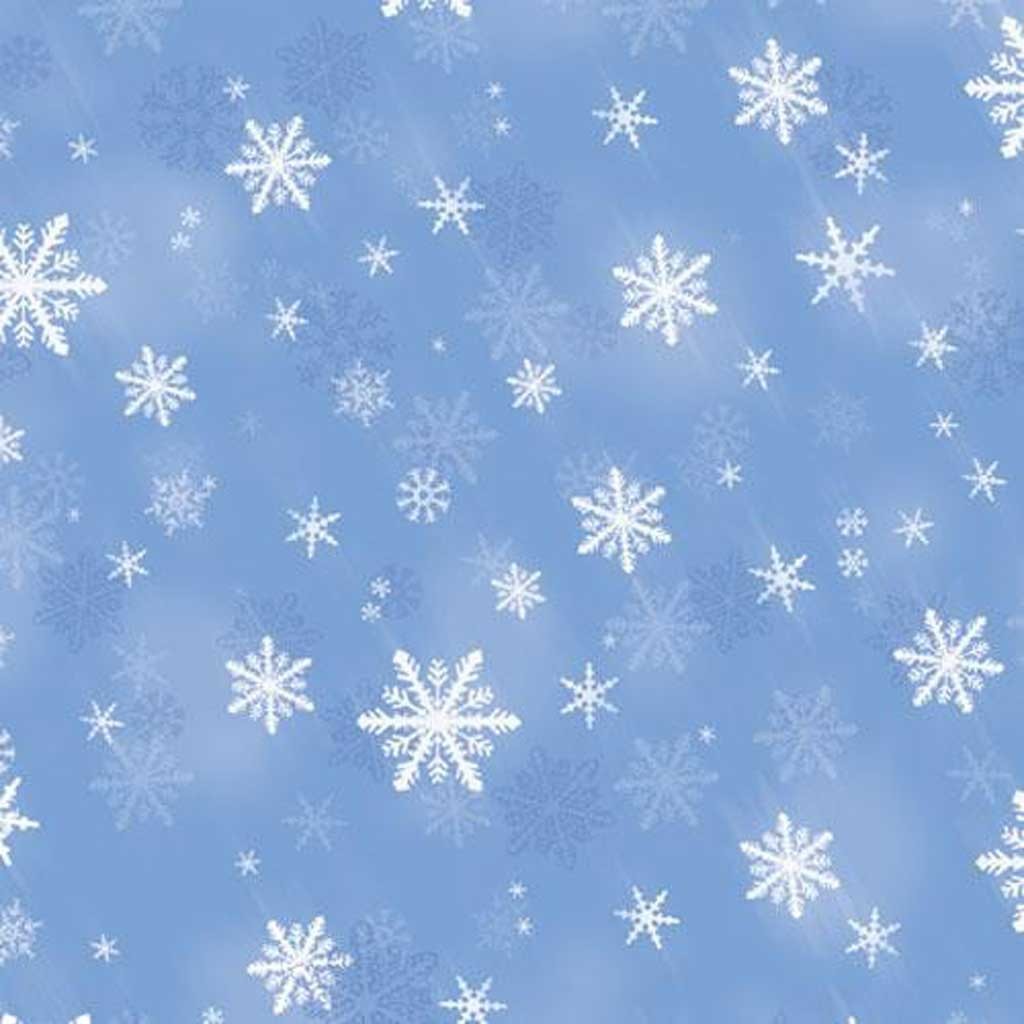 Transparentpapier 115g/m², 50,5x70cm 10 Bogen, Schneeflocken""