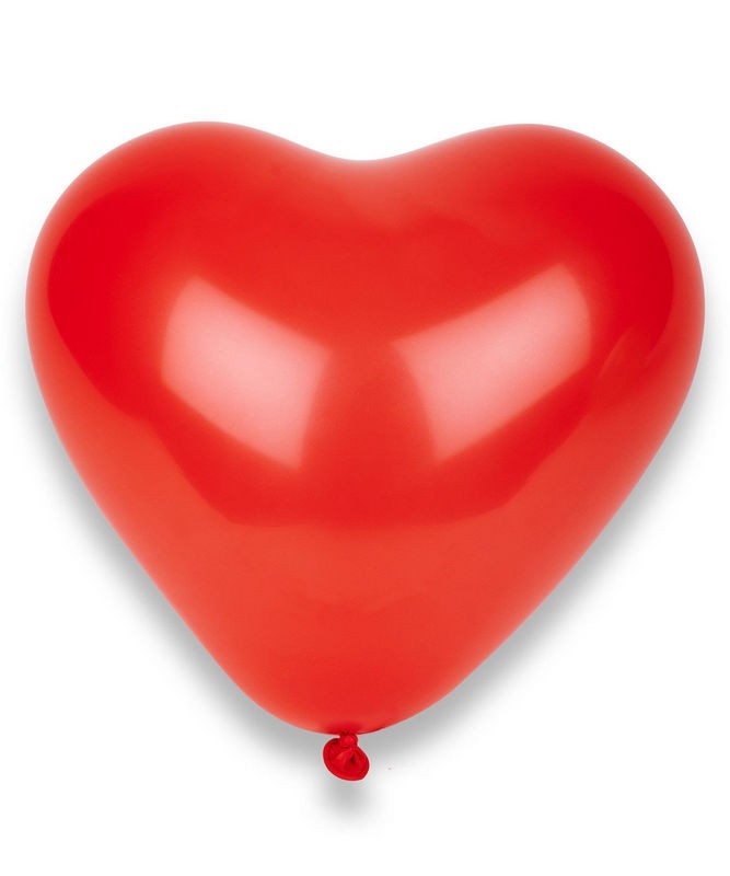 100 rote Herzen 60cm Luftballon