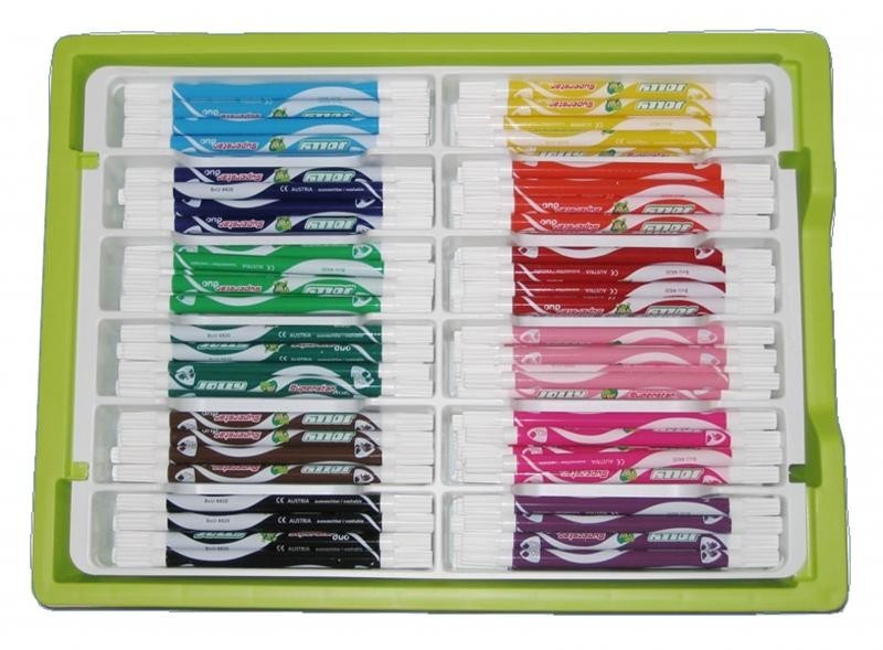 Kindergartenbox Jolly DUO-Fasermaler Superstars 180 Stück in 12 Farben