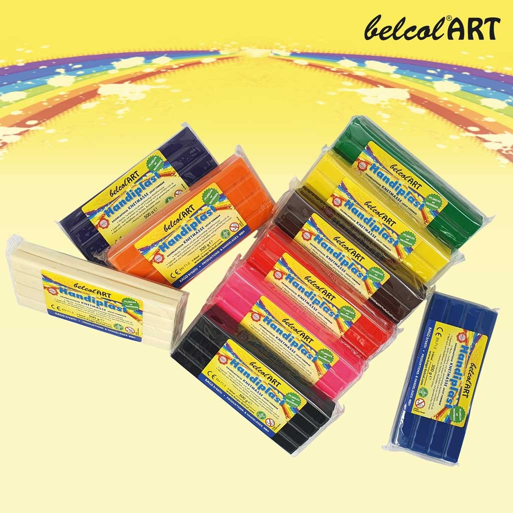 belcolART Handiplast 10 x 500g in 10 Farben sortiert