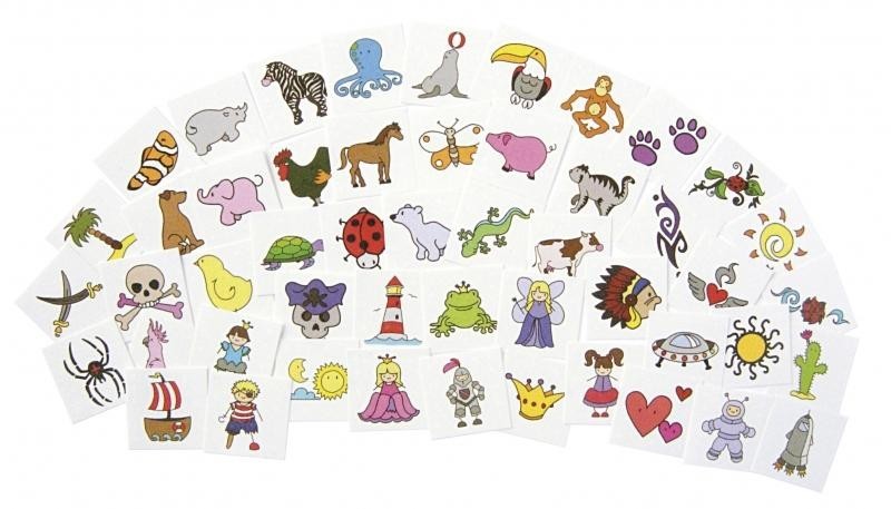 Kiga Tattooset 50-tlg. Inhalt: 50 einzelne Tattoos