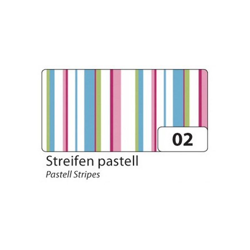 Motivkarton 270g/m², 50x70cm, 10 Bogen Streifen pastell""
