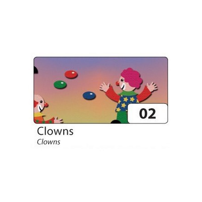 Motivkarton 270g/m², 50x70cm, 10 Bogen Clowns""