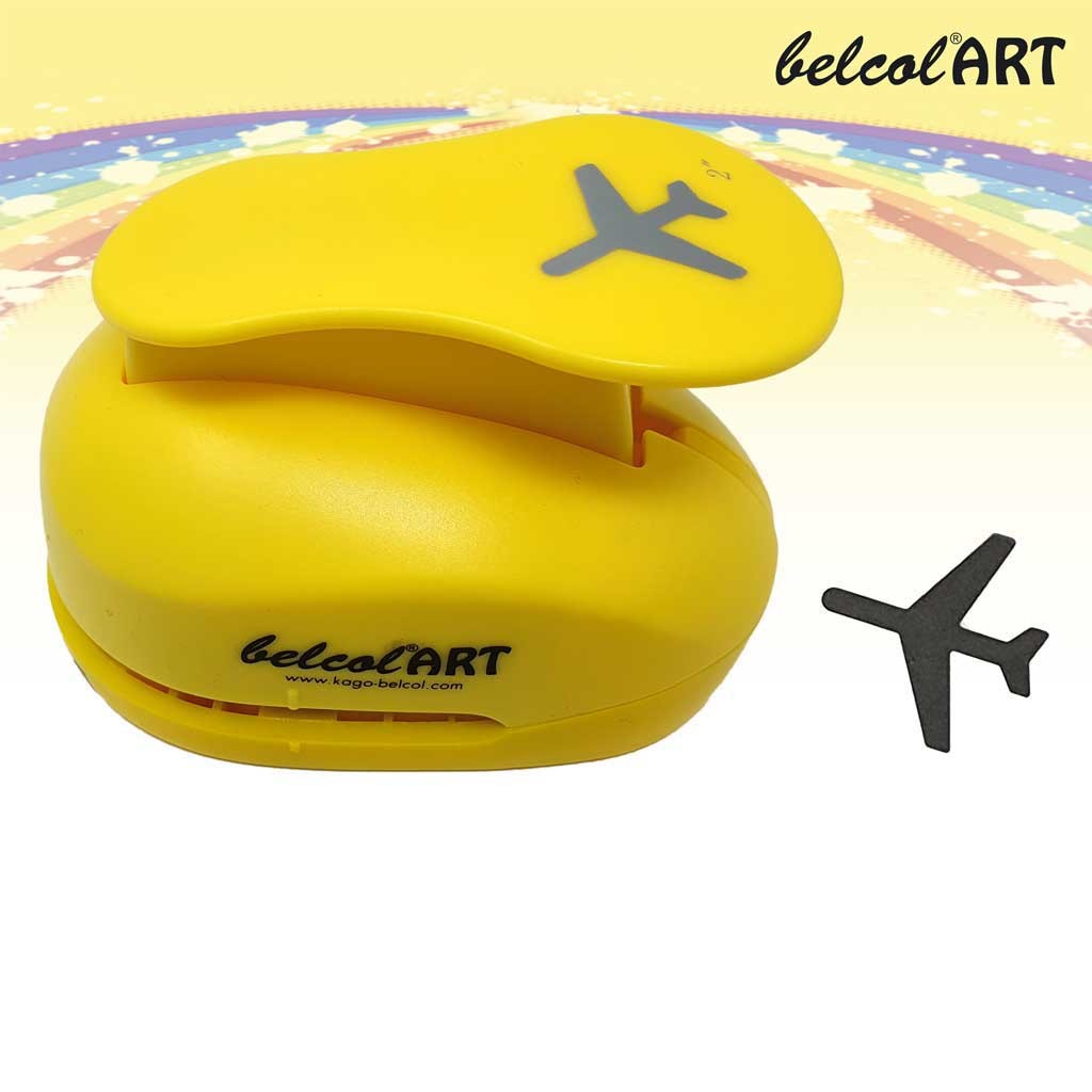 belcolART Stanzer XL, Motiv Flugzeug Stanzfläche 50mm