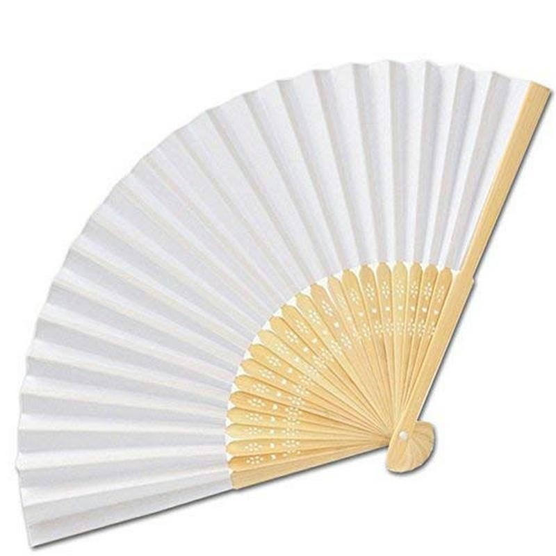 Papierfächer Holz mit weissem Papier 12er Set Auslaufartikel