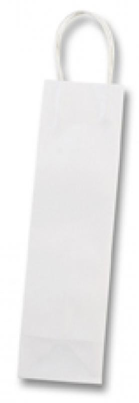 Papiertüten für Flaschen, 110g/m² 6 Stück, 10x10x36cm, weiß