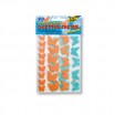 Moosgummi Glitter-Sticker, 40 Stück Falter, orange/blau sortiert